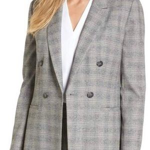 Nordstrom Emerson Rose Plaid Boyfriend Blazer